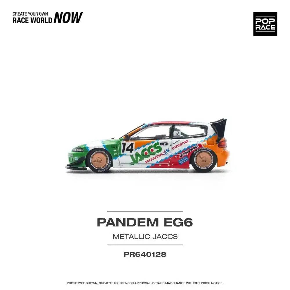 PRE-ORDER Pop Race 1:64 Pandem Honda Civic EG6 v1.5 JACCS