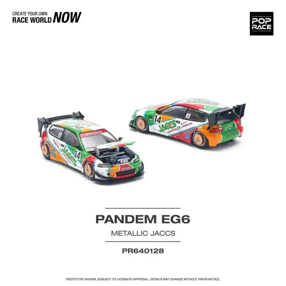 PRE-ORDER Pop Race 1:64 Pandem Honda Civic EG6 v1.5 JACCS