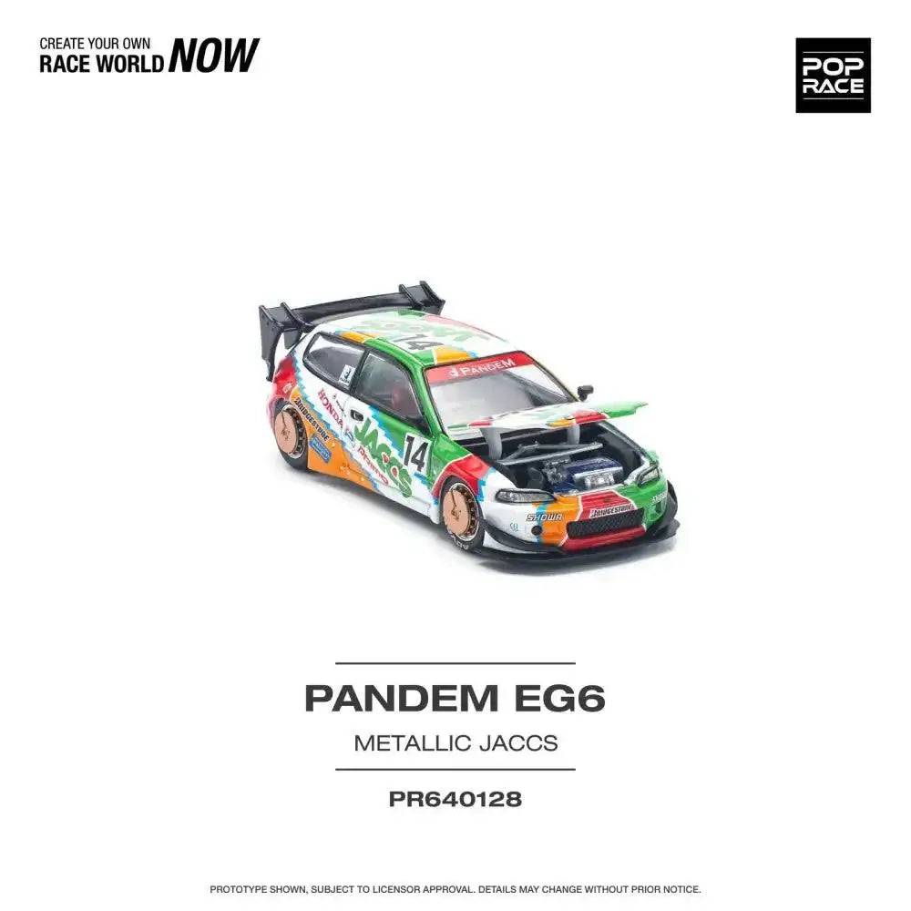 PRE-ORDER Pop Race 1:64 Pandem Honda Civic EG6 v1.5 JACCS