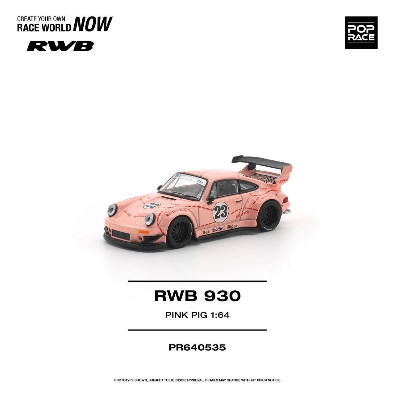 PRE-ORDER Pop Race 1:64 Porsche RWB 930