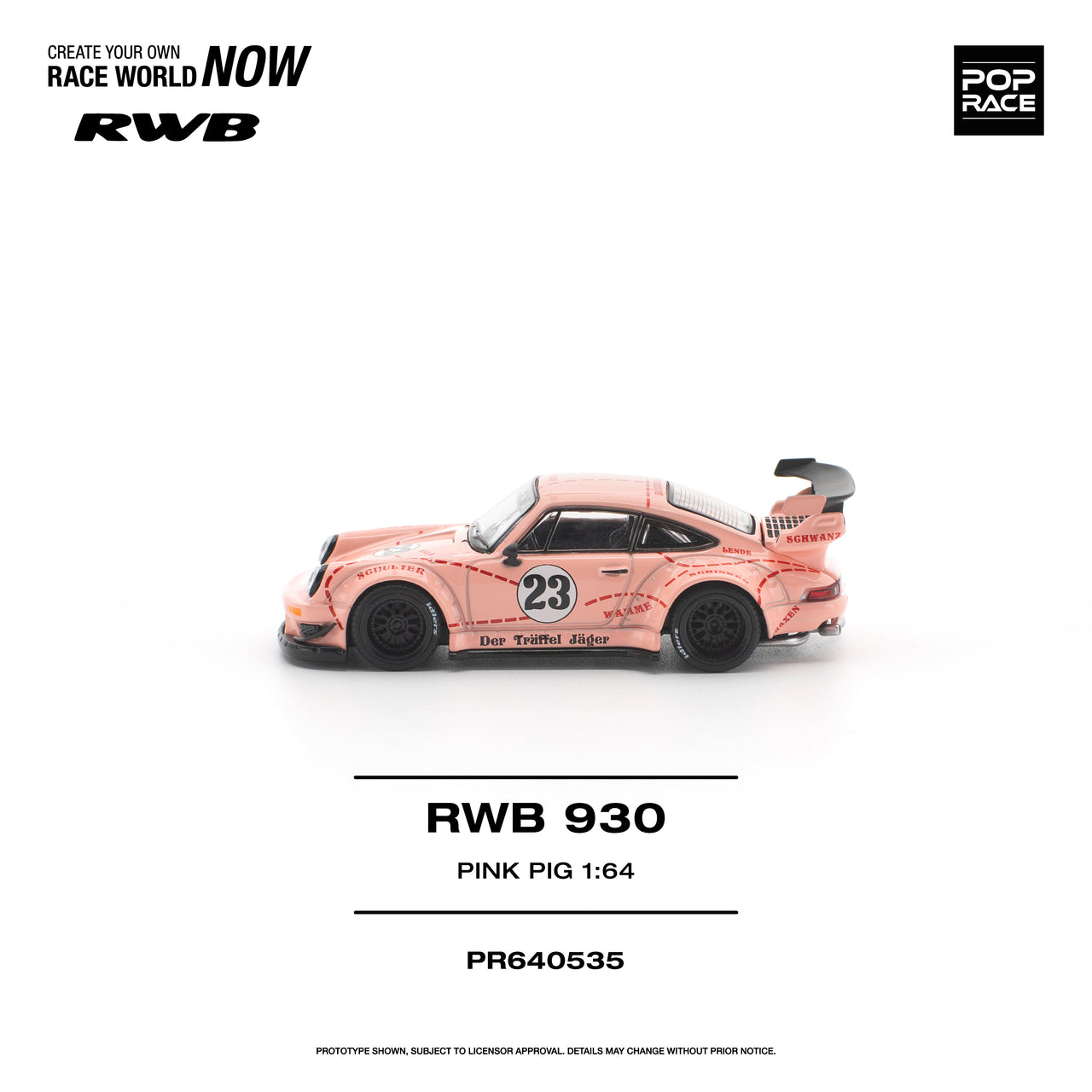 PRE-ORDER Pop Race 1:64 Porsche RWB 930