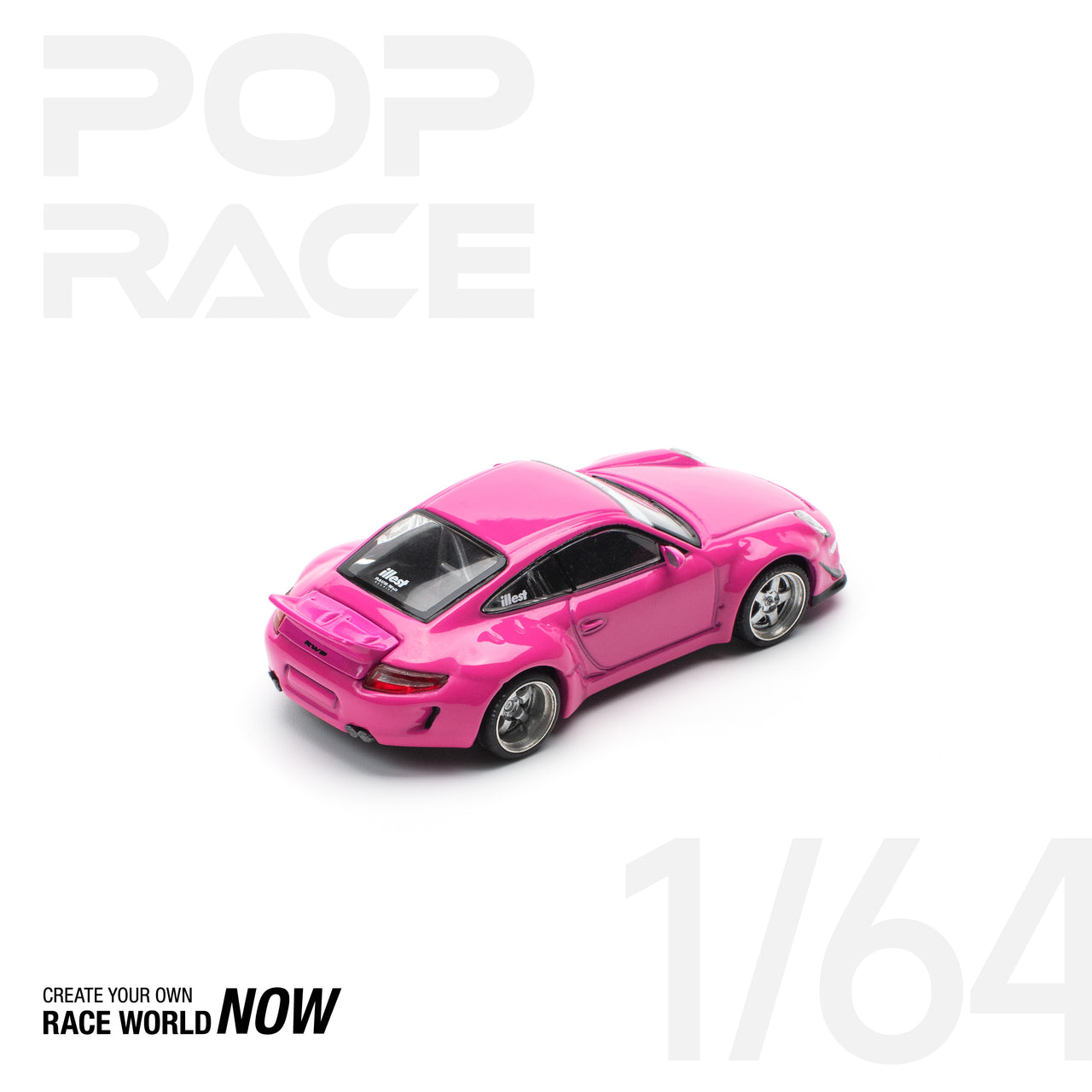 PRE-ORDER Pop Race 1:64 Porsche RWB 997 PINK