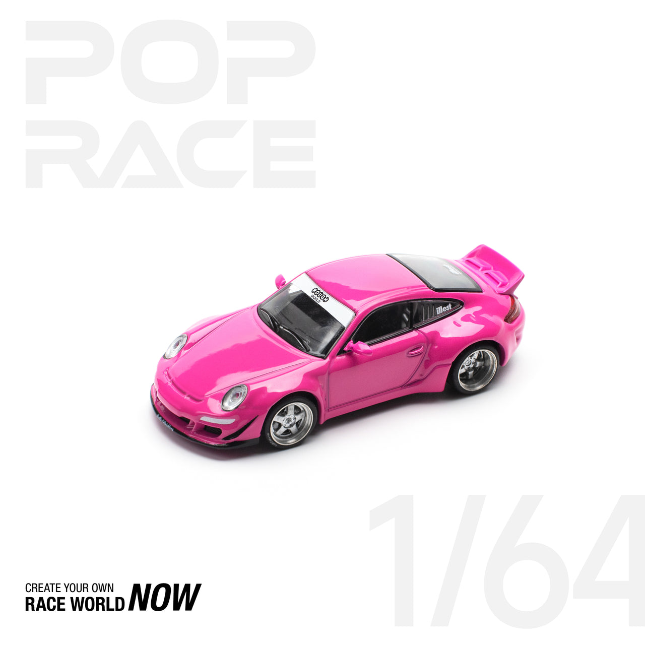 PRE-ORDER Pop Race 1:64 Porsche RWB 997 PINK