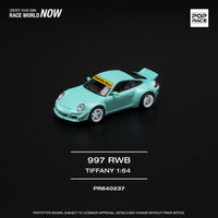 Thumbnail for PRE-ORDER Pop Race 1:64 Porsche RWB 997 TIFFANY BLUE