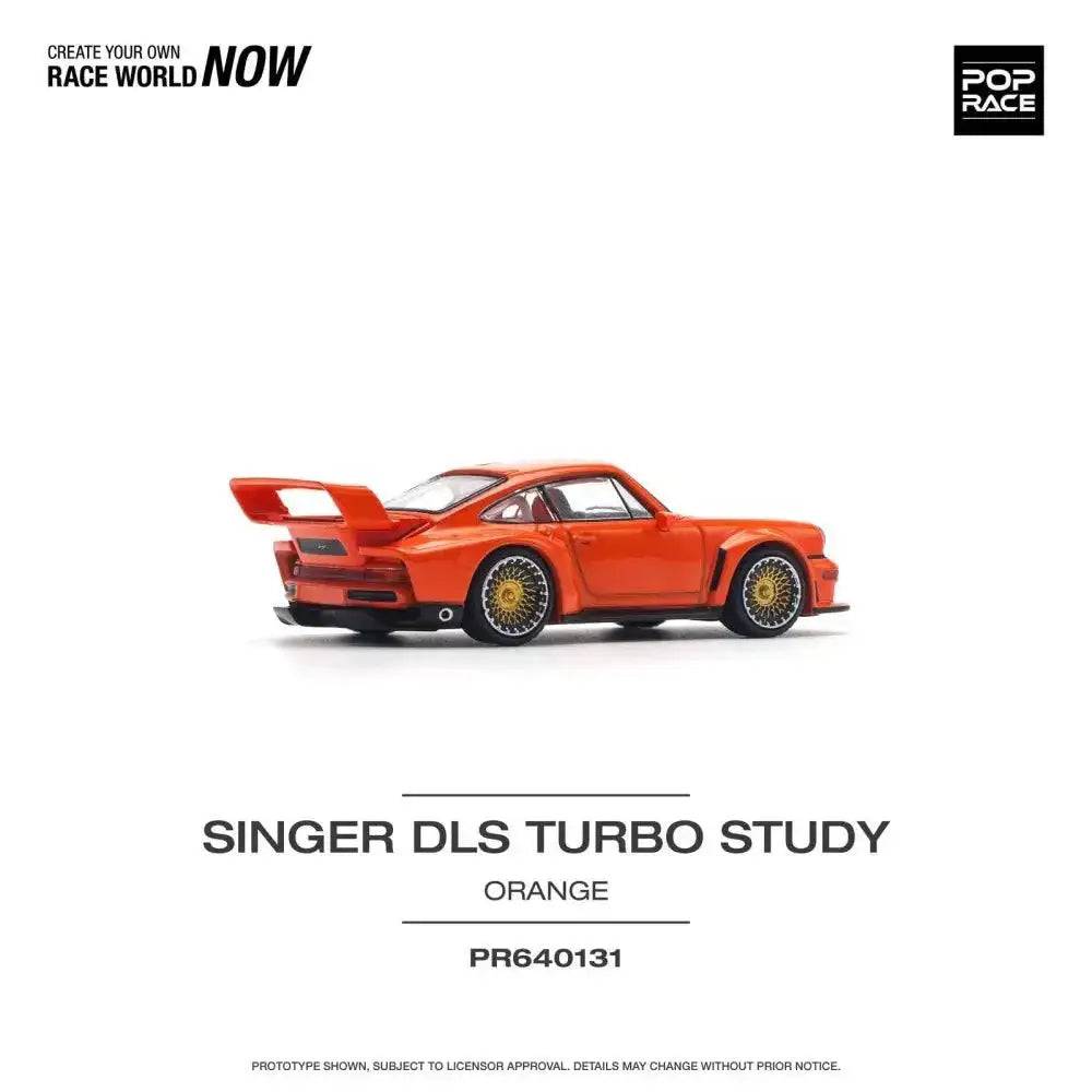 PRE-ORDER Pop Race 1:64 Porsche Singer DLS Turbo TRACK Orange