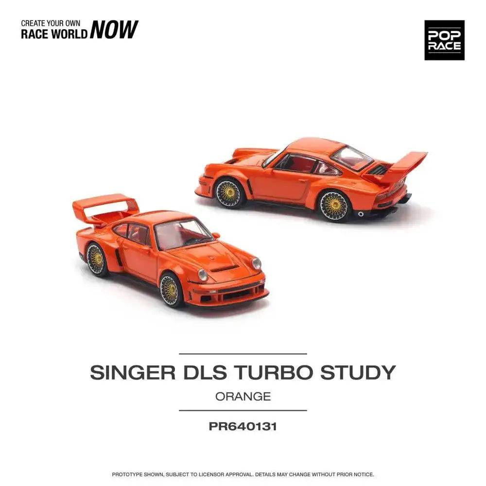 PRE-ORDER Pop Race 1:64 Porsche Singer DLS Turbo TRACK Orange