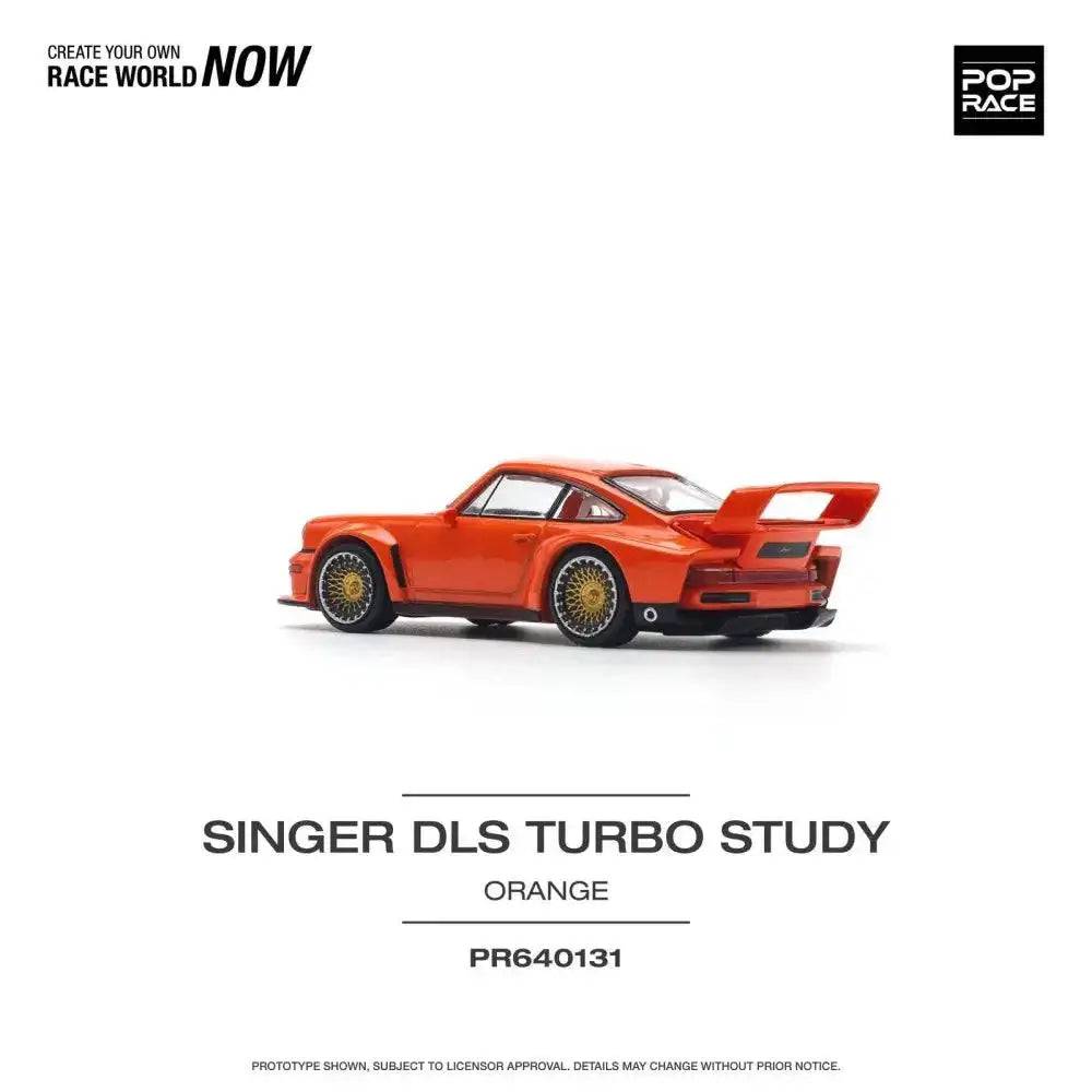 PRE-ORDER Pop Race 1:64 Porsche Singer DLS Turbo TRACK Orange