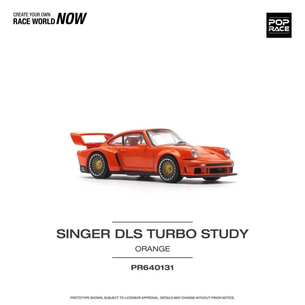 PRE-ORDER Pop Race 1:64 Porsche Singer DLS Turbo TRACK Orange