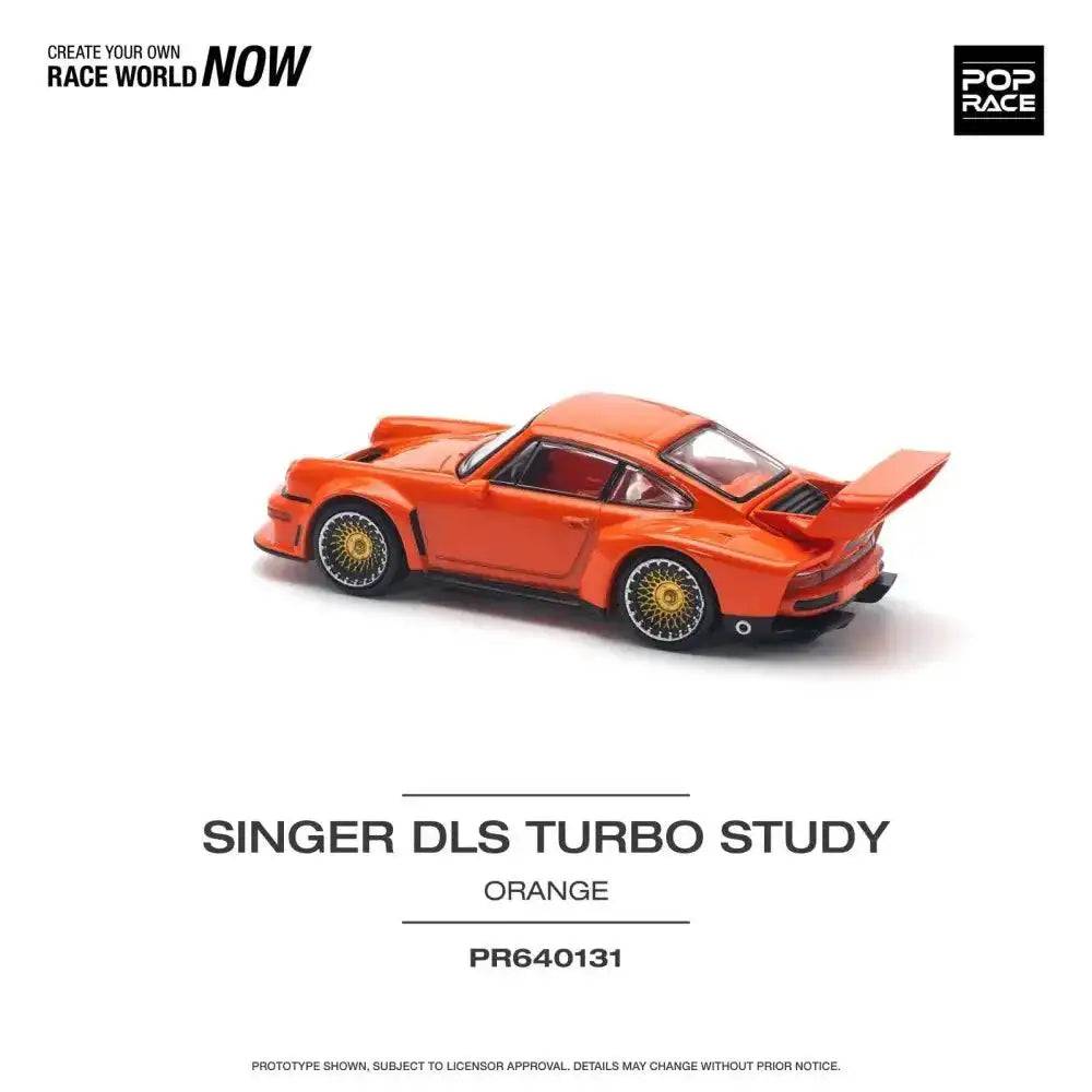 PRE-ORDER Pop Race 1:64 Porsche Singer DLS Turbo TRACK Orange