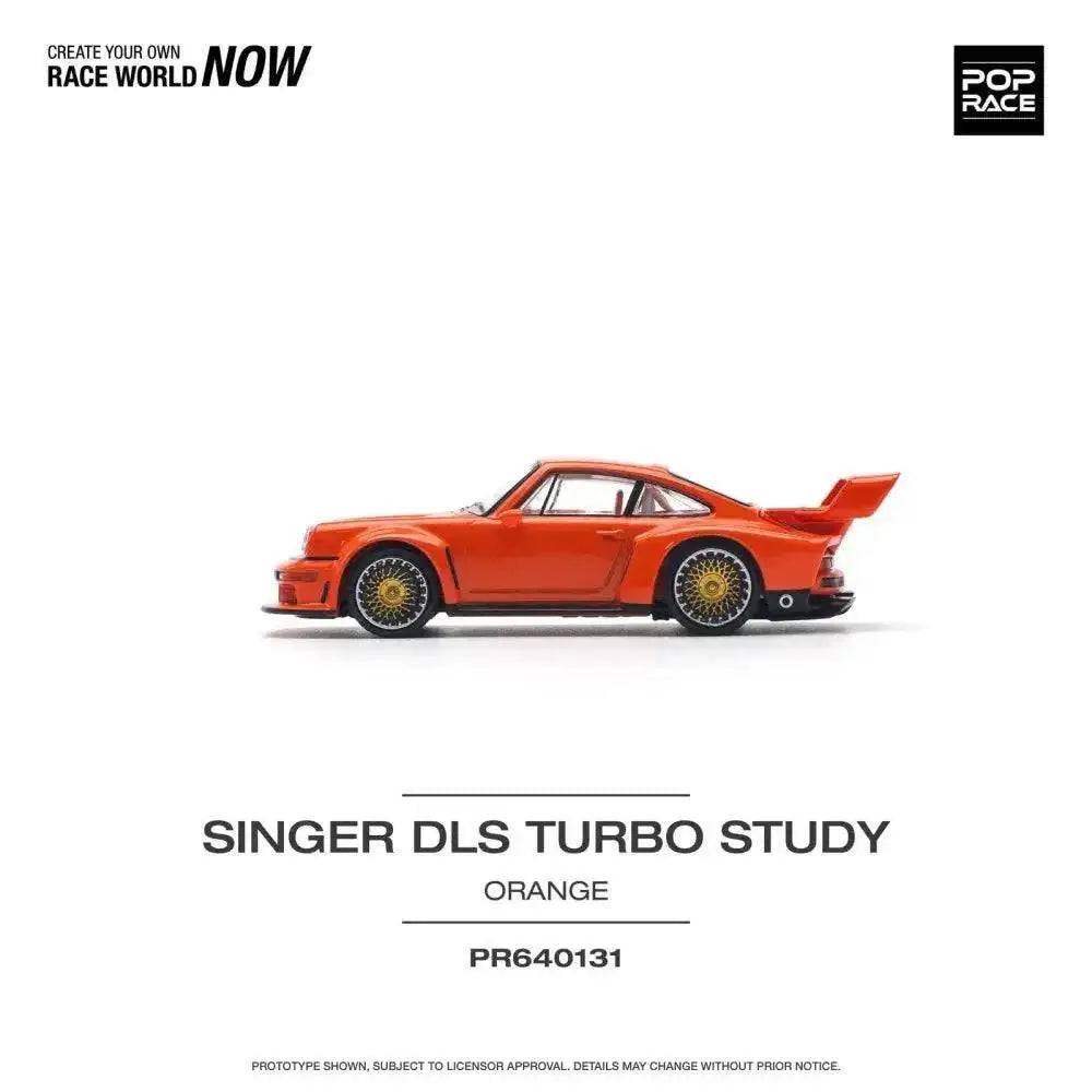 PRE-ORDER Pop Race 1:64 Porsche Singer DLS Turbo TRACK Orange