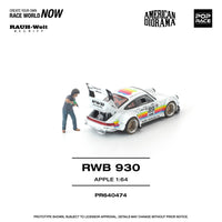Thumbnail for PRE-ORDER Pop Race 1:64 RWB 930 APPLE WITH FIGURE