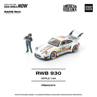 Thumbnail for PRE-ORDER Pop Race 1:64 RWB 930 APPLE WITH FIGURE