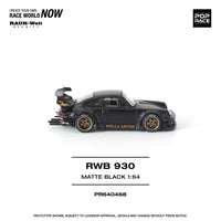 Thumbnail for PRE-ORDER Pop Race 1:64 RWB 930 MATTE BLACK 