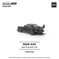 Thumbnail for PRE-ORDER Pop Race 1:64 RWB 930 MATTE BLACK 