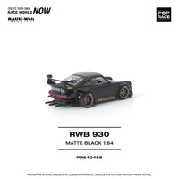 Thumbnail for PRE-ORDER Pop Race 1:64 RWB 930 MATTE BLACK 
