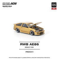 Thumbnail for PRE-ORDER Pop Race 1:64 RWB AE86 GOLD New Tooling