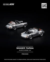 Thumbnail for PRE-ORDER Pop Race 1:64 SINGER TARGA SILVER CHROME