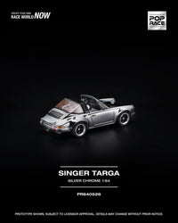 Thumbnail for PRE-ORDER Pop Race 1:64 SINGER TARGA SILVER CHROME