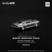 Thumbnail for PRE-ORDER Pop Race 1:64 Shelby Mustang GT500 SILVER CHROME