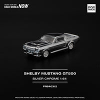 Thumbnail for PRE-ORDER Pop Race 1:64 Shelby Mustang GT500 SILVER CHROME