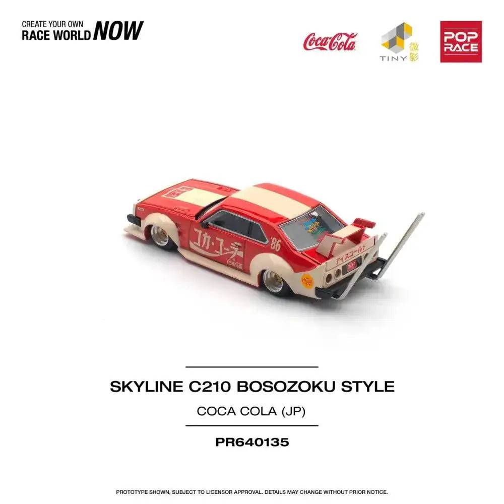 PRE-ORDER Pop Race 1:64 Skyline C210 Kaido Racer BOSOZOKU Style COCA COLA JP