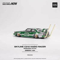 Thumbnail for PRE-ORDER Pop Race 1:64 Skyline C210 Kaido Racer BOSOZOKU Style Green