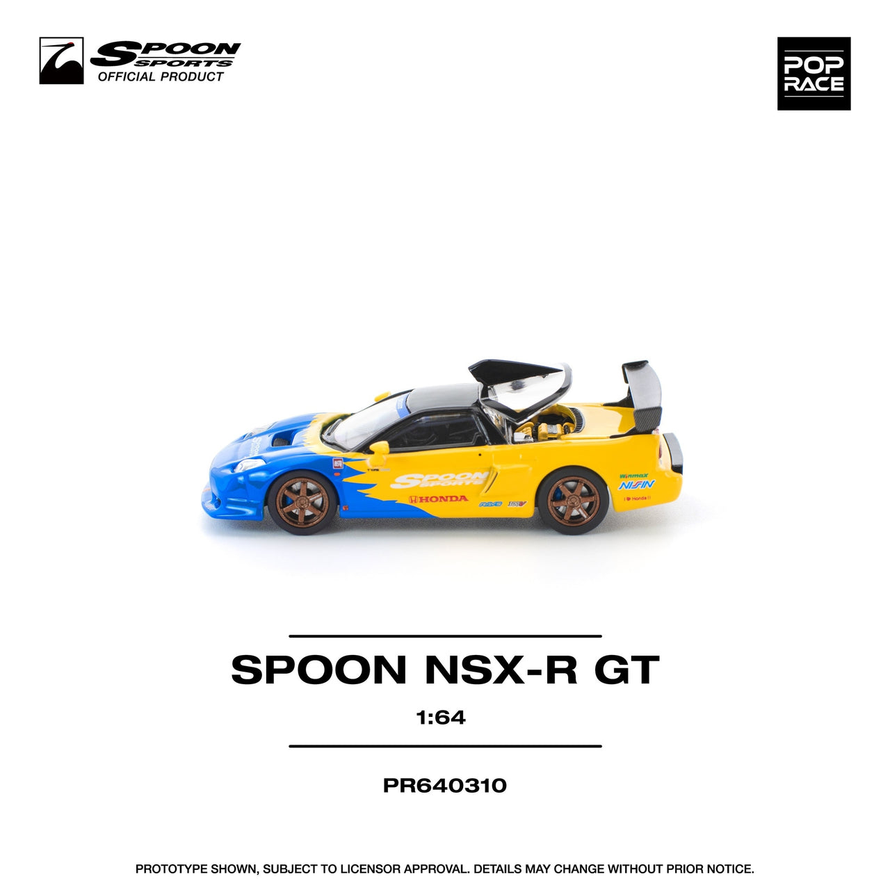 PRE-ORDER Pop Race 1:64 Spoon Honda NSX-R GT