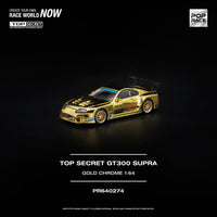 Thumbnail for PRE-ORDER Pop Race 1:64 TOP SECRET GT300 SUPRA GOLD CHROME