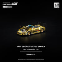 Thumbnail for PRE-ORDER Pop Race 1:64 TOP SECRET GT300 SUPRA GOLD CHROME