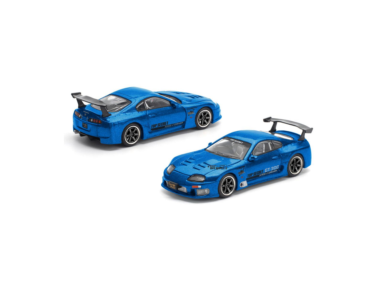 PRE-ORDER Pop Race 1:64 TOP SECRET SUPRA GT500 A80 - BLUE