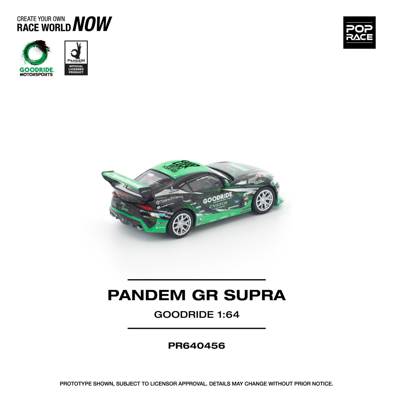 PRE-ORDER Pop Race 1:64 Top Secret Toyota GOODRIDE PANDEM GR SUPRA