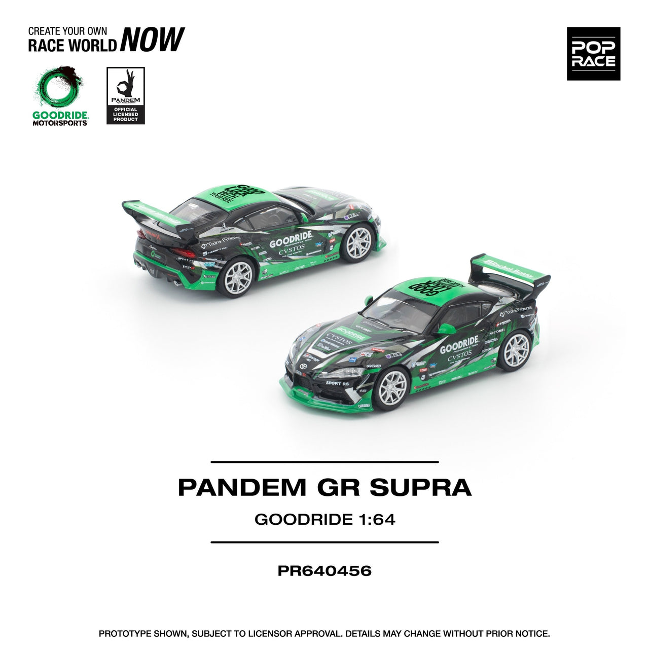 PRE-ORDER Pop Race 1:64 Top Secret Toyota GOODRIDE PANDEM GR SUPRA