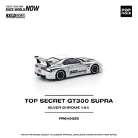 Thumbnail for PRE-ORDER Pop Race 1:64 Top Secret Toyota Supra GT300 Silver Chrome