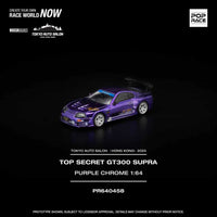 Thumbnail for PRE-ORDER Pop Race 1:64 Top Secret Toyota Supra GT300 Purple Chrome Tokyo Auto Salon Exclusive
