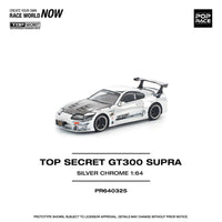 Thumbnail for PRE-ORDER Pop Race 1:64 Top Secret Toyota Supra GT300 Silver Chrome