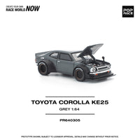 Thumbnail for PRE-ORDER Pop Race 1:64 Toyota Corolla KE25, Matte Grey