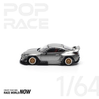 Thumbnail for PRE-ORDER Pop Race 1:64 Toyota PANDEM GR86 - SILVER NEW TOOLING