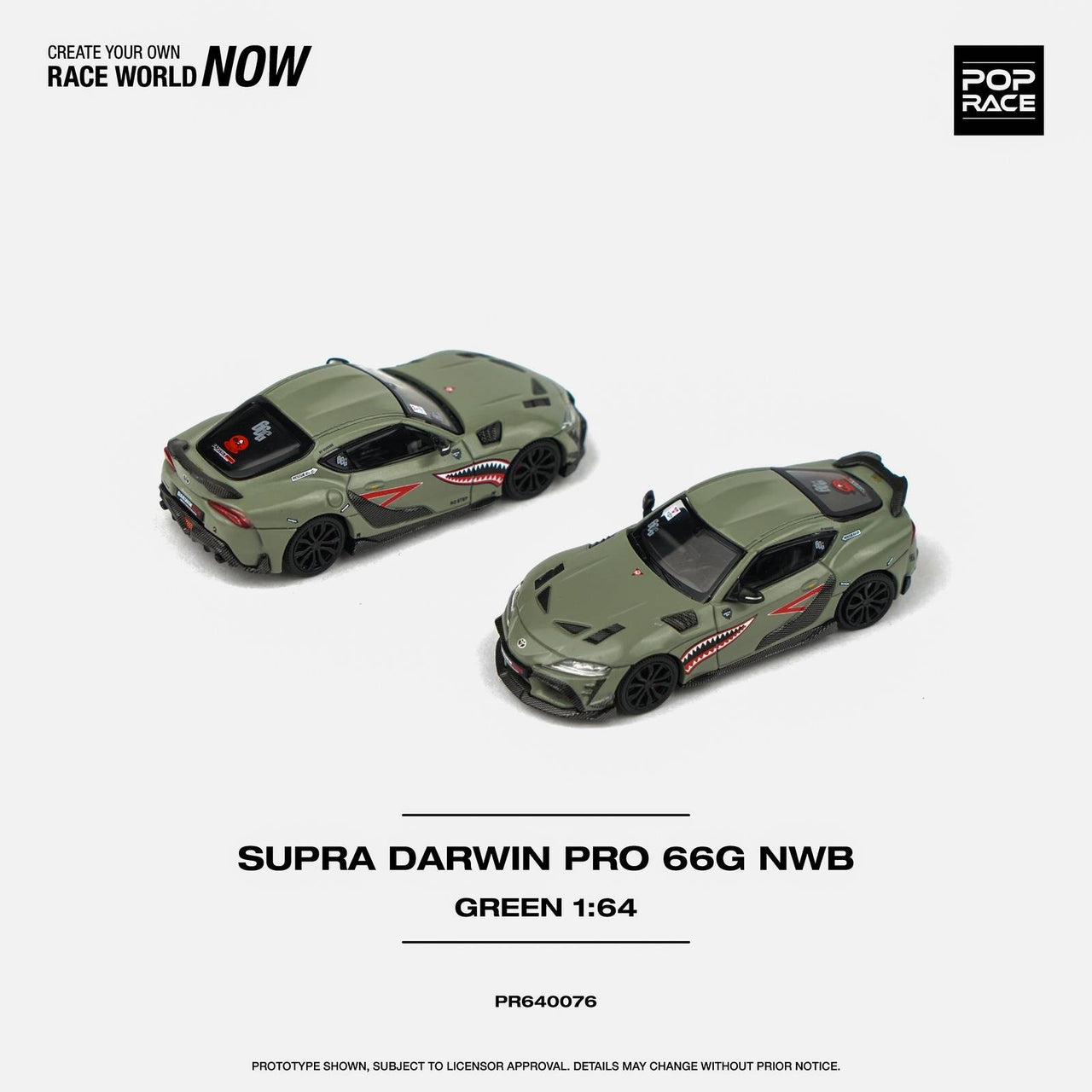 PRE-ORDER Pop Race 1:64 Toyota Supra DARWIN PRO 66G NWB