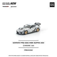 Thumbnail for PRE-ORDER Pop Race 1:64 Toyota Supra Darwin Pro 66G WBK A90 SILVER CHROME