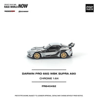 Thumbnail for PRE-ORDER Pop Race 1:64 Toyota Supra Darwin Pro 66G WBK A90 SILVER CHROME