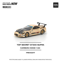Thumbnail for PRE-ORDER Pop Race 1:64 Toyota TOP SECRET GT300 CHROME GOLD / CARBON HOOD