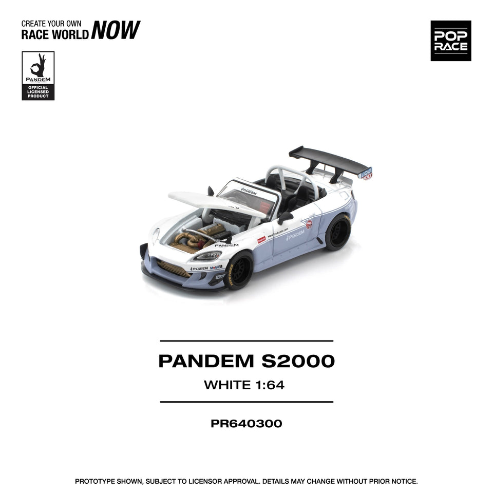 Pop Race x 1:64 Pandem Honda S2000 – Little Luca's Toys