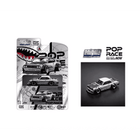 Thumbnail for PRE-ORDER Pop Race x Engima 1:64 Nissan Skyline GT-R V8 Drift Hakosuka Metallic Silver