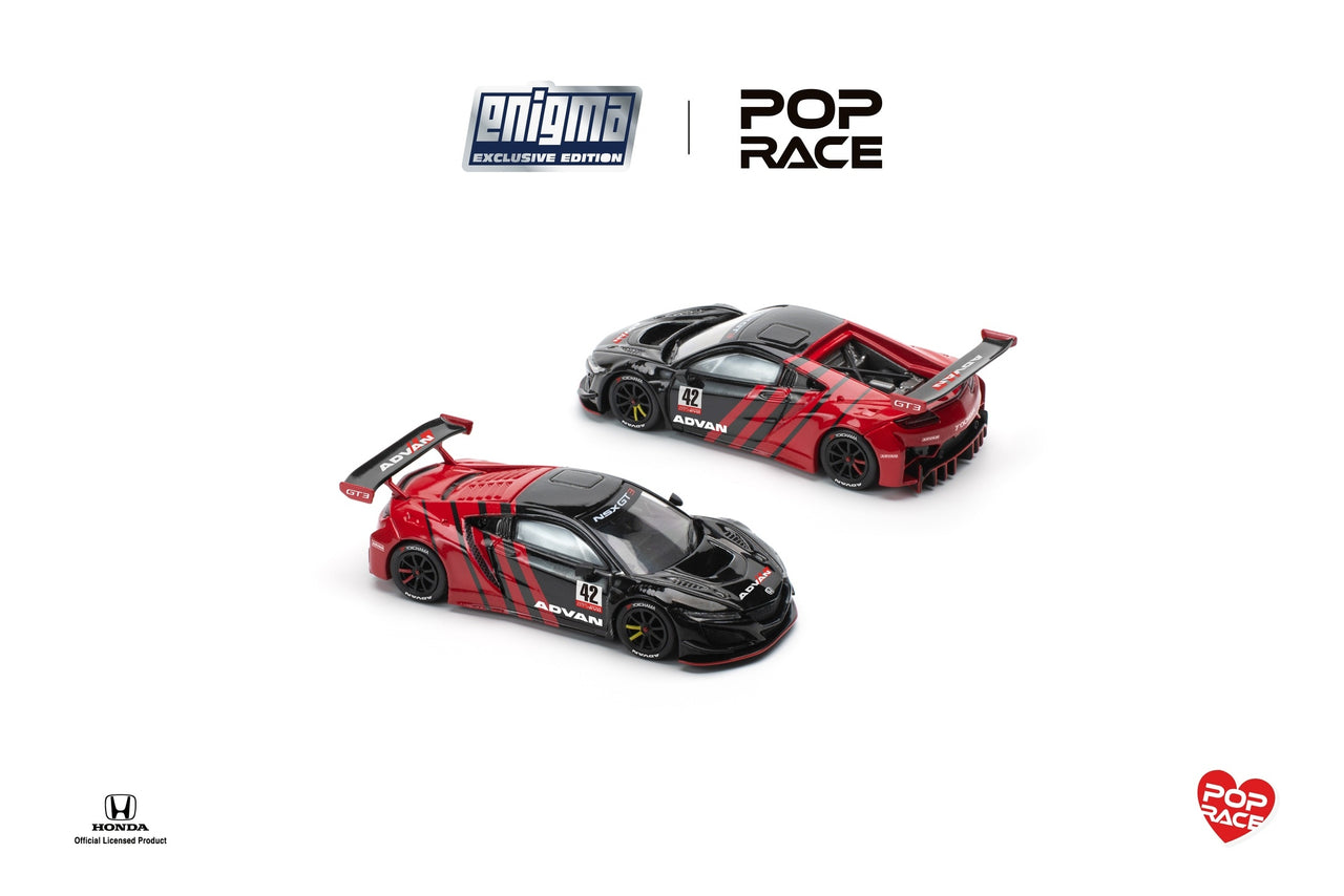 PRE-ORDER Pop Race x Enigma 1:64 Honda NSX Advan Livery