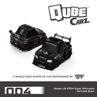 Thumbnail for PRE-ORDER Qube Carz Nissan LB-ER34 Super Silhouette SKYLINE Black QZ00401-BL
