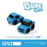 Thumbnail for PRE-ORDER Qube Carz Nissan Skyline Kenmeri Liberty Walk Baby Blue QZ00101-BL