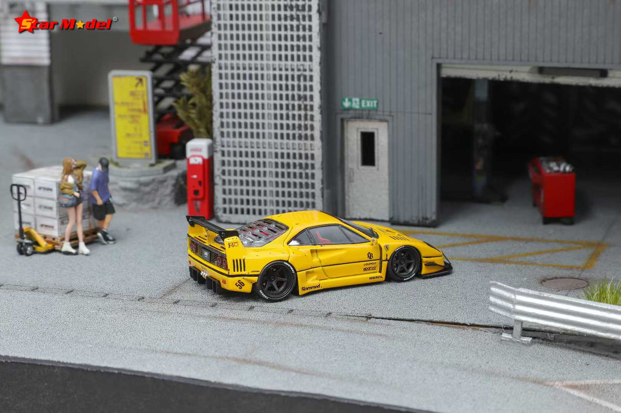 PRE-ORDER Star Model 1:64 LBWK Ferrari F40 Yellow