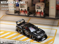 Thumbnail for PRE-ORDER Street Weapon 1:64 NIssan Skyline Super Silhouette ER34 Full Carbon Black