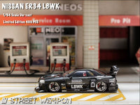 Thumbnail for PRE-ORDER Street Weapon 1:64 NIssan Skyline Super Silhouette ER34 Full Carbon Black