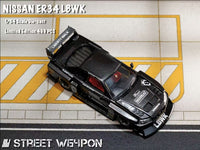 Thumbnail for PRE-ORDER Street Weapon 1:64 NIssan Skyline Super Silhouette ER34 Full Carbon Black